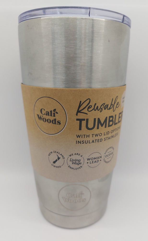 CALIWOODS REUSABLE STAINLESS STEEL TUMBLER