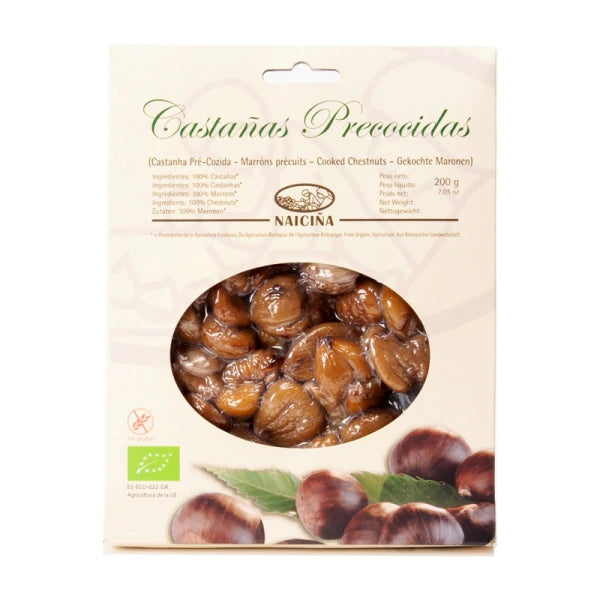 NAICINA ORGANIC PRE COOKED CHESTNUTS 200G