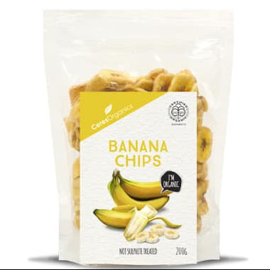 CERES ORGANICS BIO BANANA CHIPS 200G