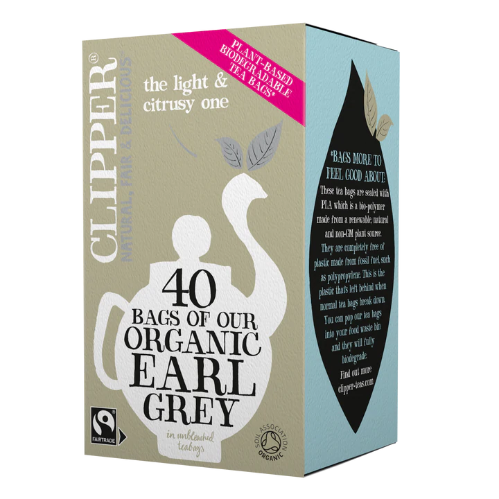 CLIPPER ORGANIC EARL GREY TEA 40 BAGS