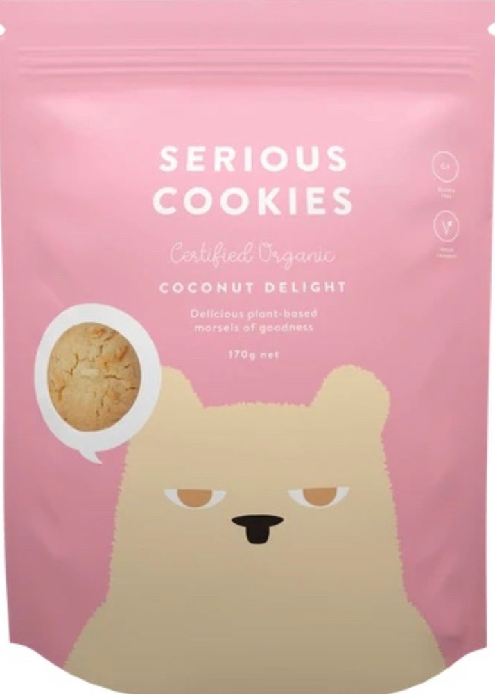 SERIOUS FOODS SERIOUS COOKIES COCONUT DELIGHT 170G
