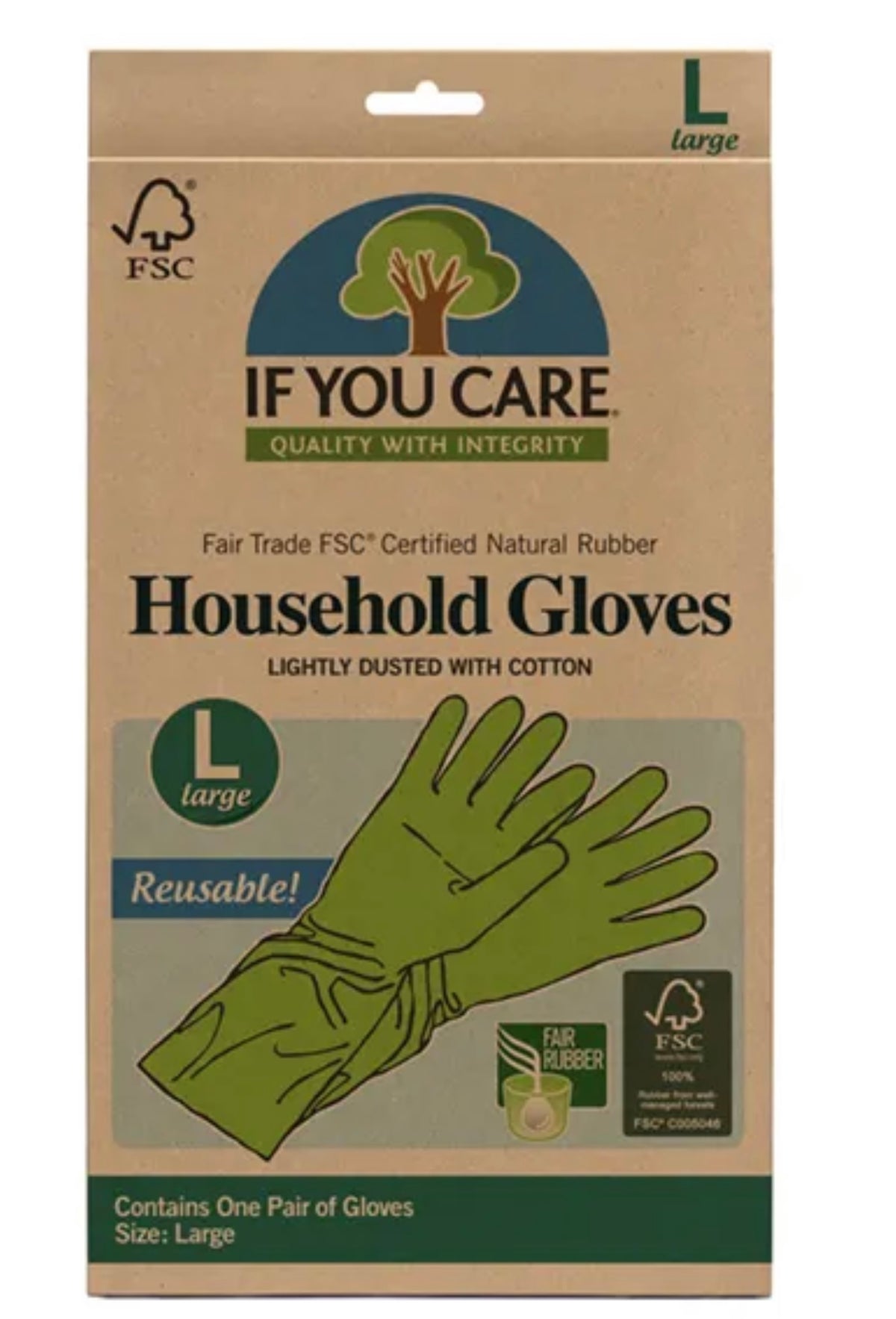 IF YOU CARE HOUSEHOLD GLOVES SIZE L