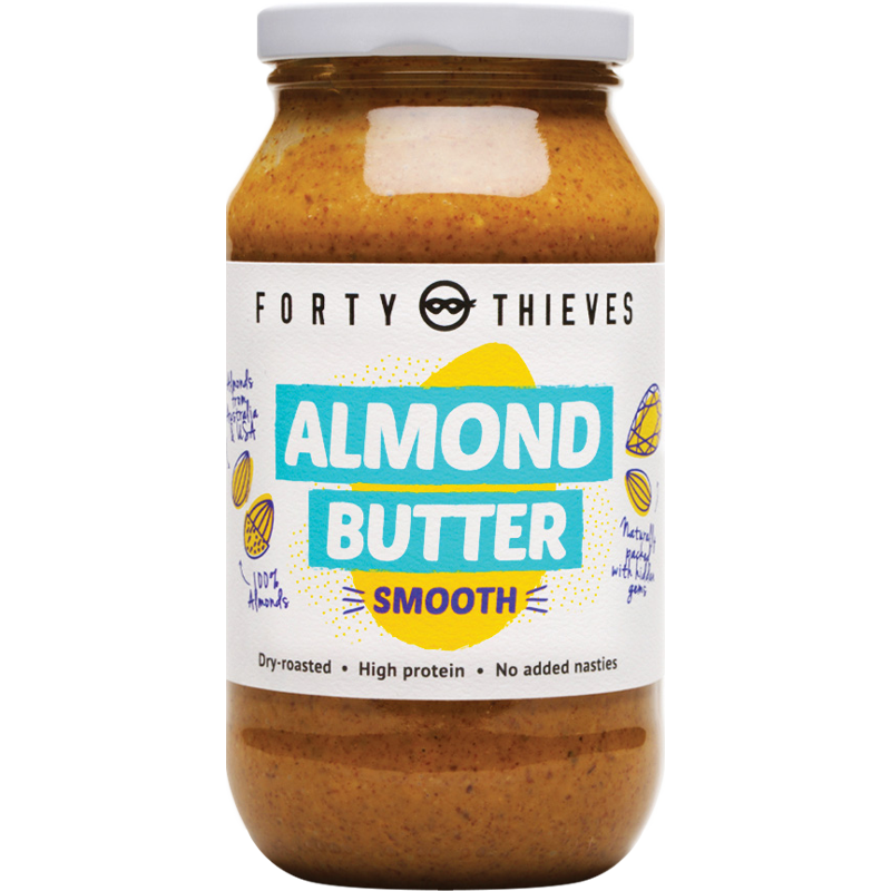 FORTY THIEVES ALMOND BUTTER SMOOTH 500G