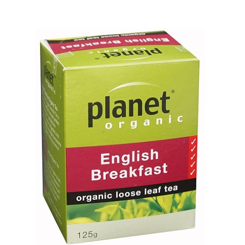 PLANET ORGANIC ENGLISH BREAKFAST LOOSE LEAF TEA 125G