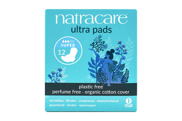 NATRACARE PADS ULTRA WITH WINGS SUPER 12 PACK