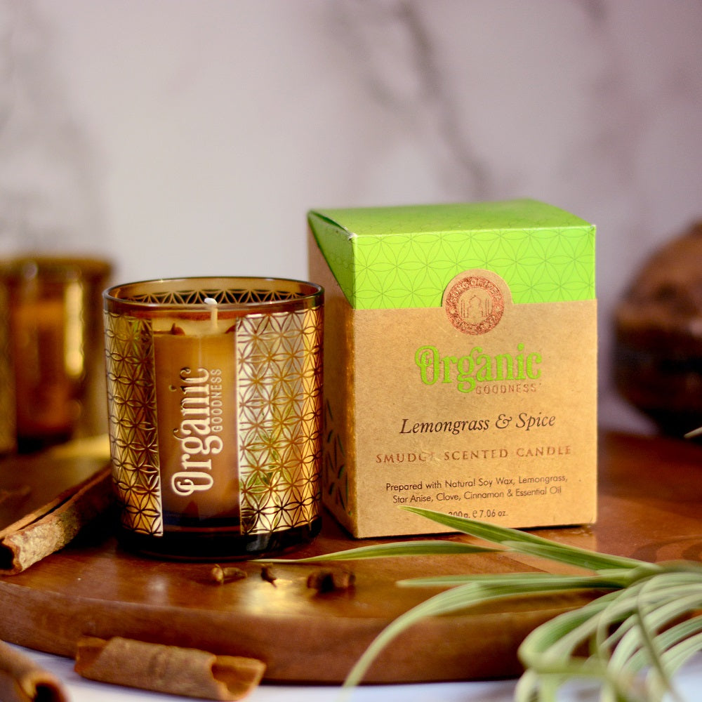 ORGANIC GOODNESS BOXED CANDLE LEMONGRASS