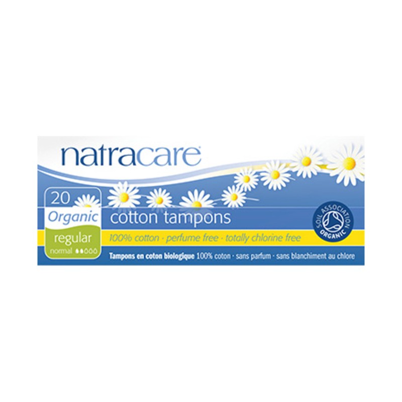 NATRACARE TAMPONS DIGITAL REGULAR COTTON 20 PACK
