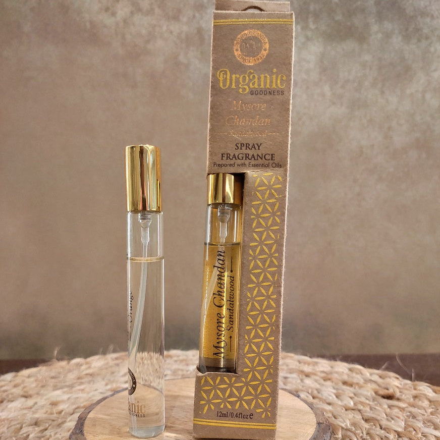 ORGANIC GOODNESS FRAGRANCE SPRAY SANDALWWOD 12ML