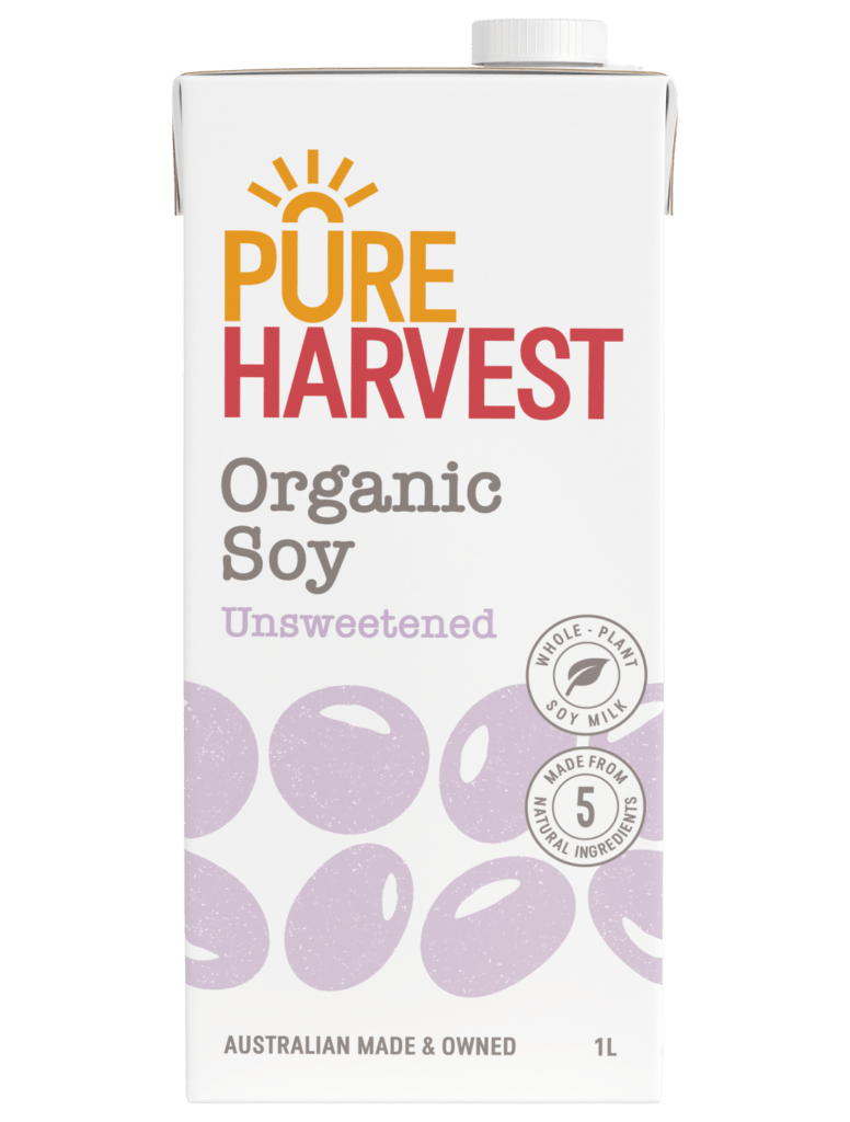 PURE HARVEST SOY MILK UNSWEETENED 1L