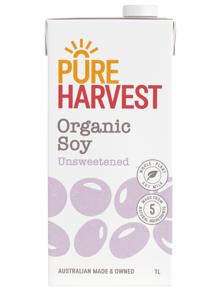 PURE HARVEST NATURES SOY MILK UNSWEETEND 1L
