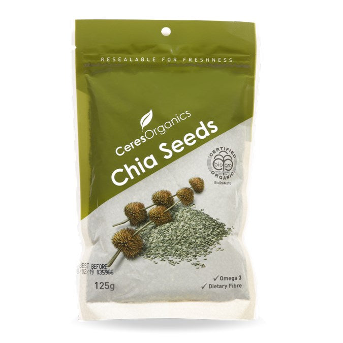 CERES BIO CHIA SEEDS BLACK 125G