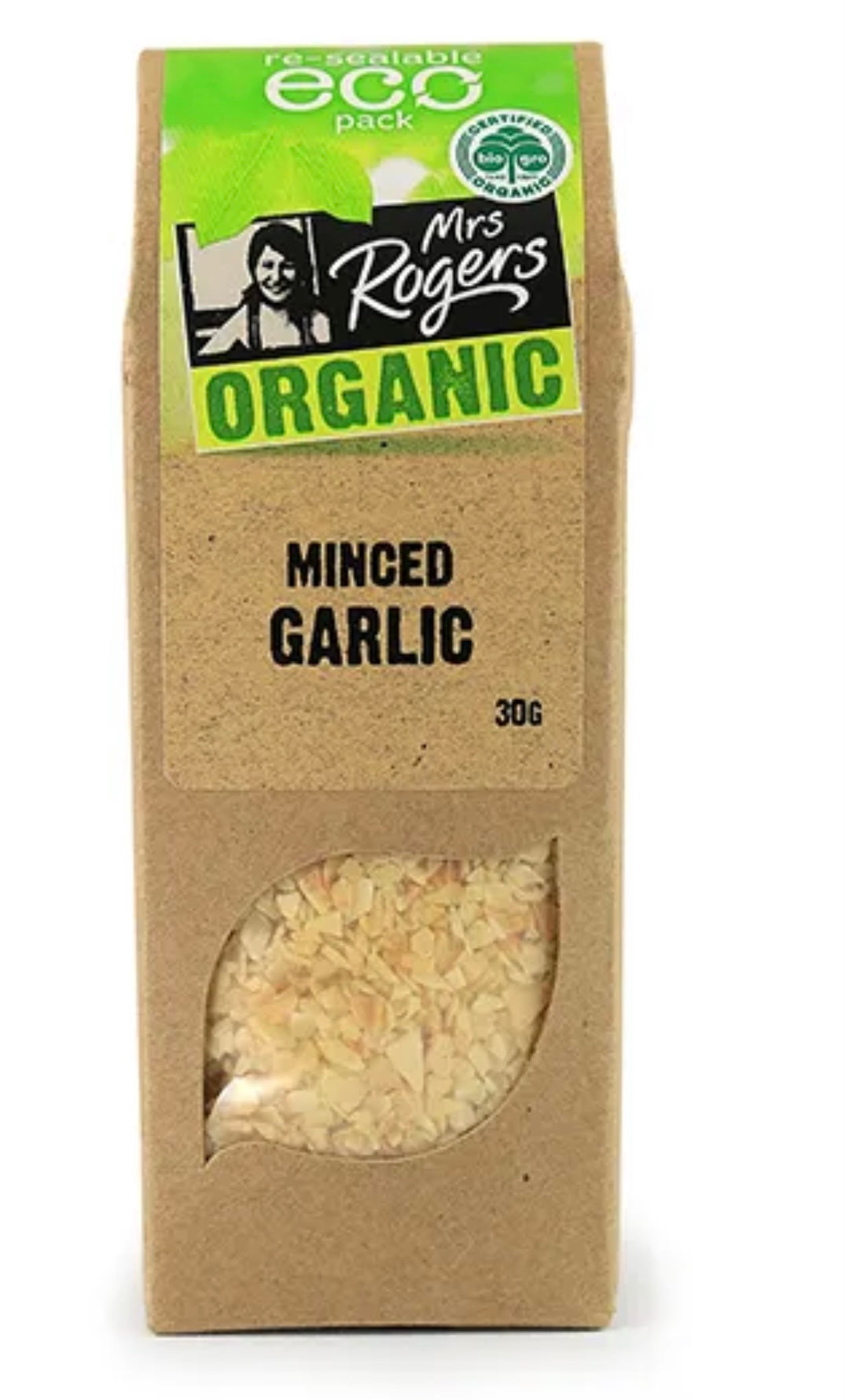MRS ROGERS ORGANIC MINCED GARLIC GRANULES 30G