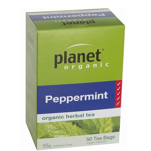 PLANET ORGANIC PEPPERMINT TEA 50 BAGS