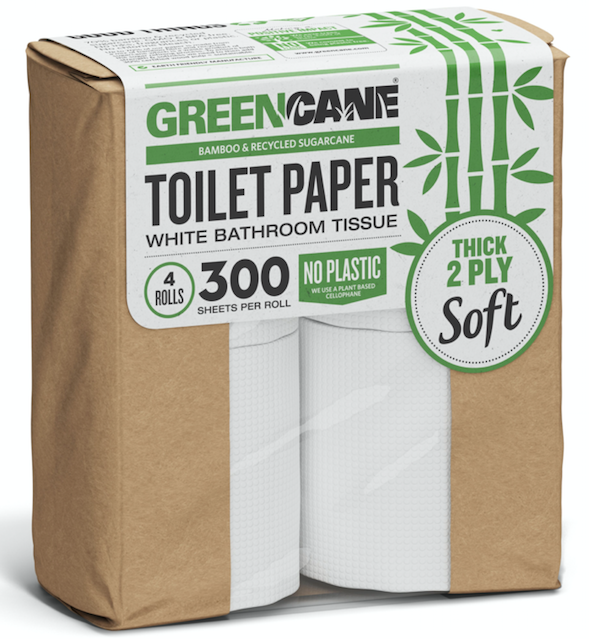 GREEN CANE 2PLY TOILET PAPER 4PK
