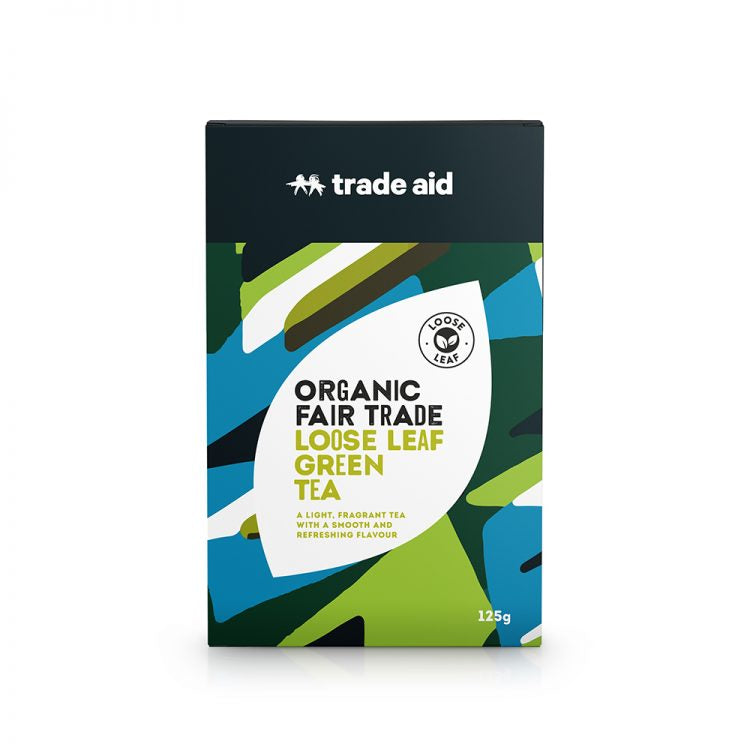 TRADE AID ORGANIC LOOSE LEAF GREEN TEA 125G