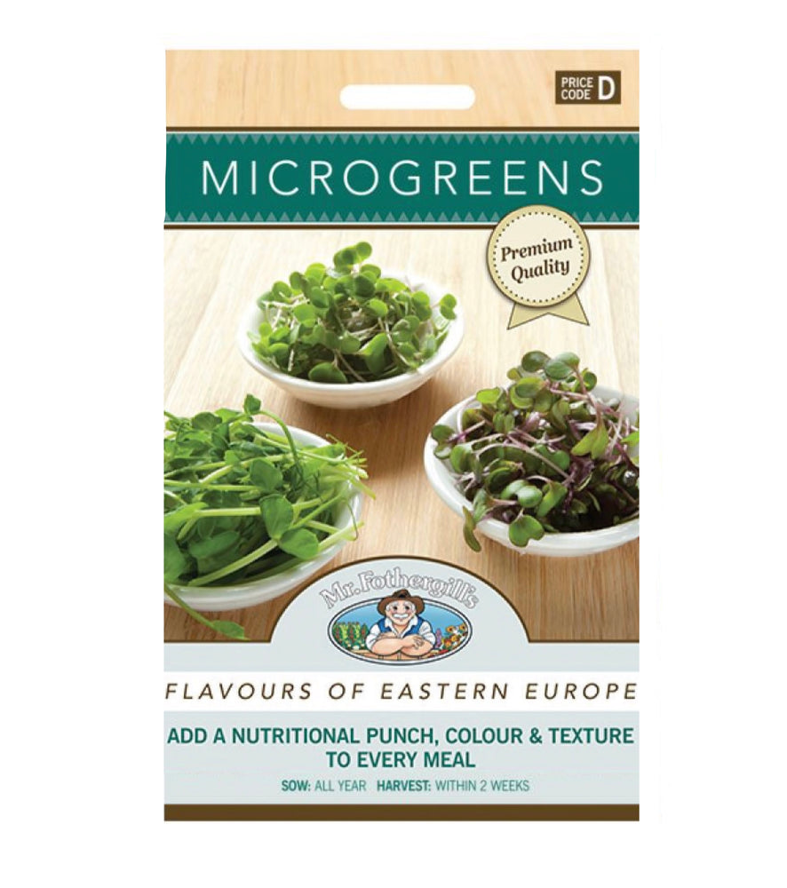 MR FOTHERGILLS MICRO GREENS FLAVOURS OF EASTERN EUROPE SPROUTING SEEDS