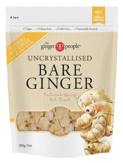 THE GINGER PEOPLE UN CRYSTALLISED 0BARE 200G