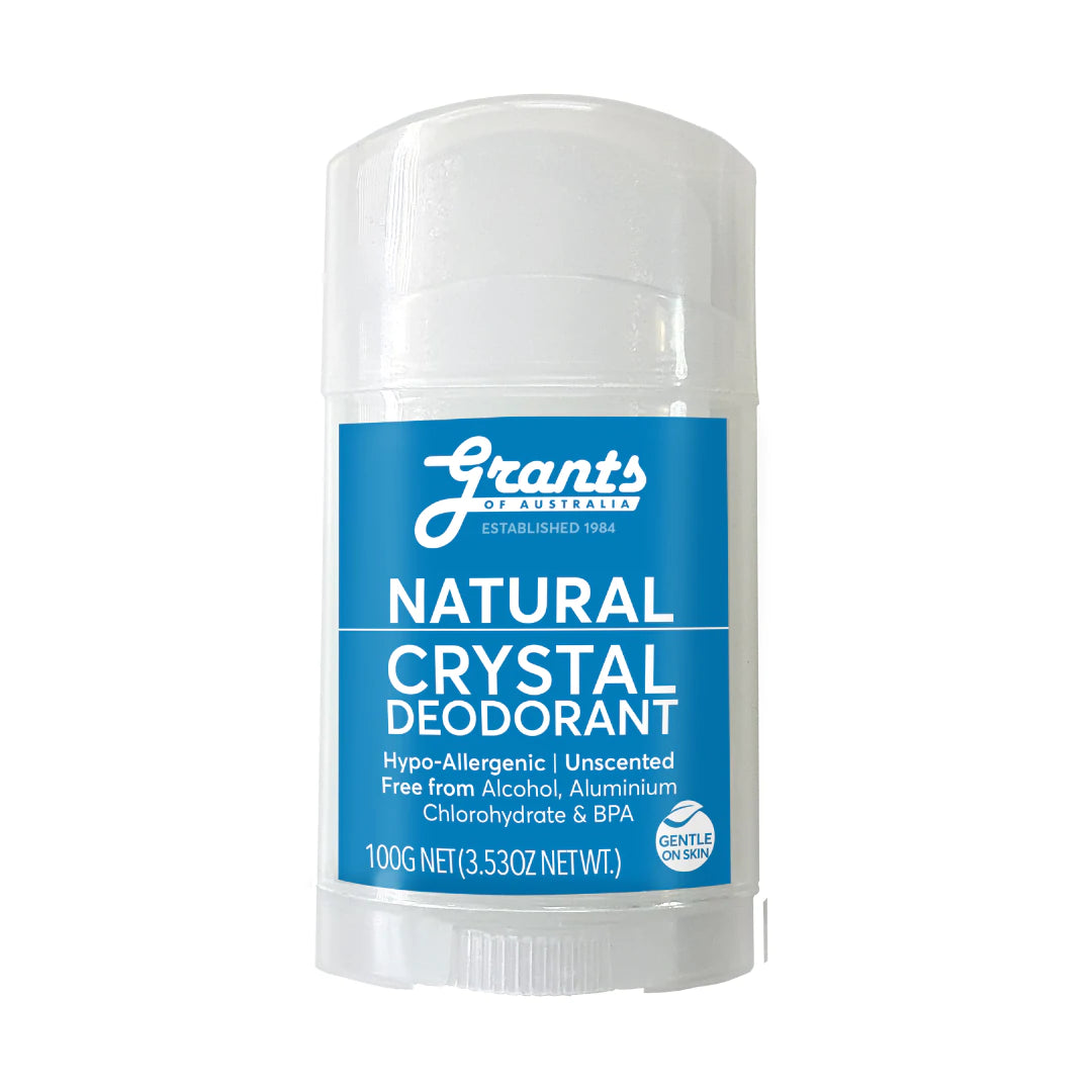 GRANTS NATURAL CRYSTAL DEODORANT 100G