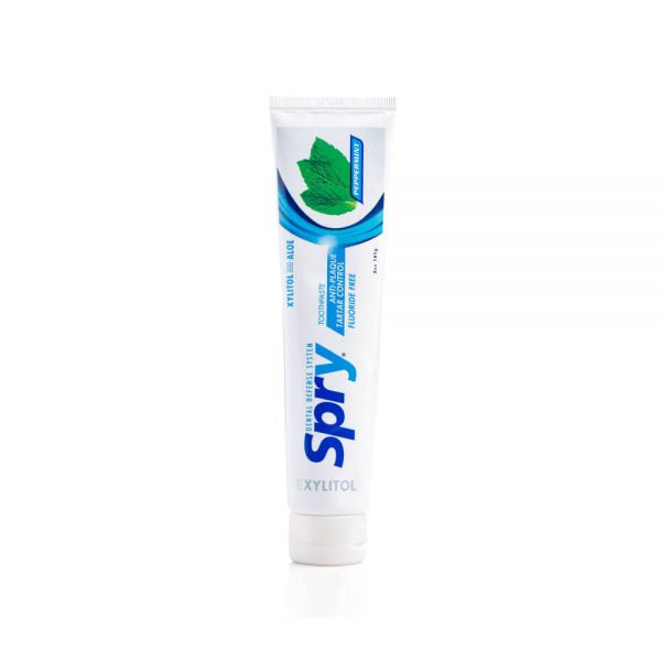 SPRY PEPPERMINT TOOTHPASTE NON FLUORIDE 141GM