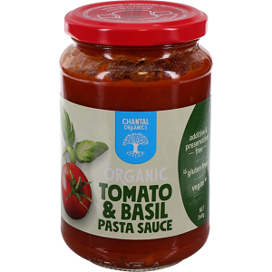 CHANTAL ORGANIC BASIL PASTA SAUCE 340G
