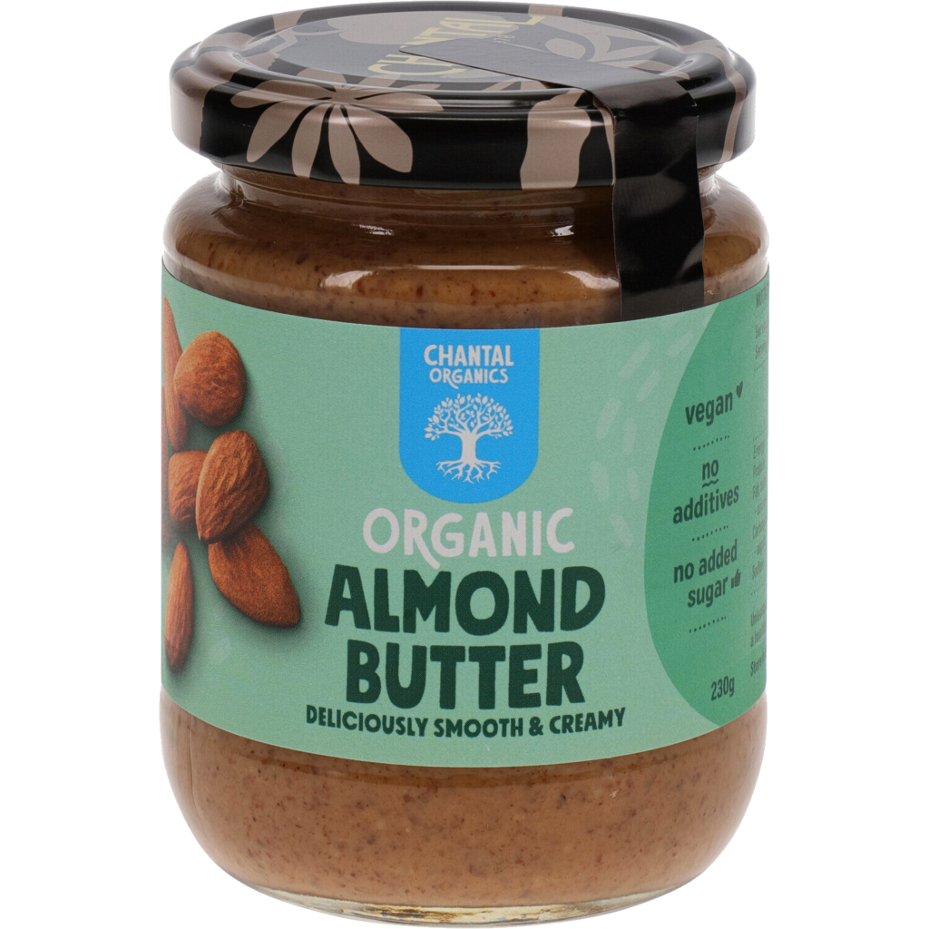 CHANTAL ORGANIC ALMOND BUTTER 230G