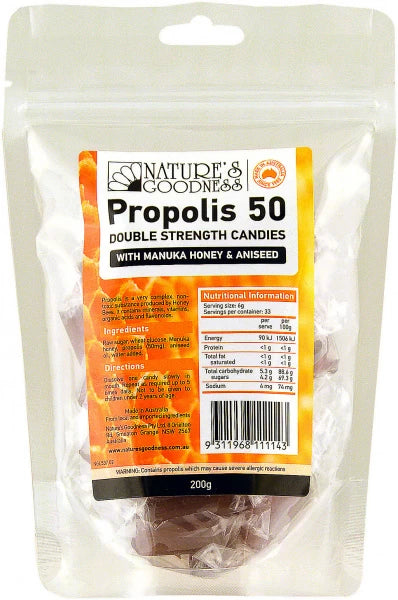 NATURES GOODNESS ANISEED LOZENGES 200G