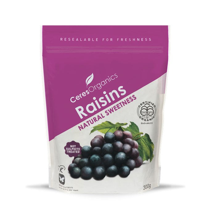 CERES BIO ORGANIC RAISINS 300G – Simply Organic NZ