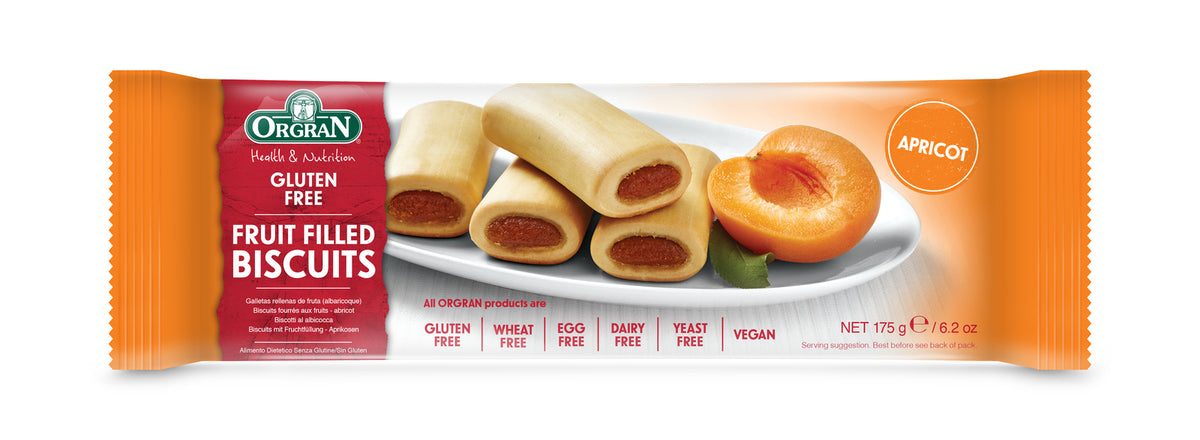 ORGRAN APRICOT BISCUITS 175G