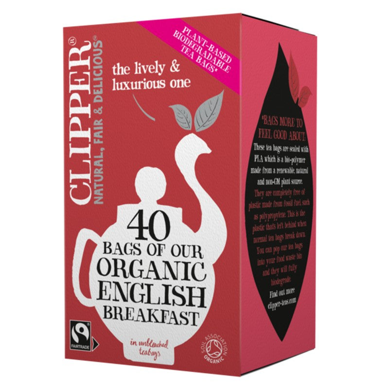 CLIPPER ORGANIC ENGLISH BREAKFAST TEA 40 BAGS