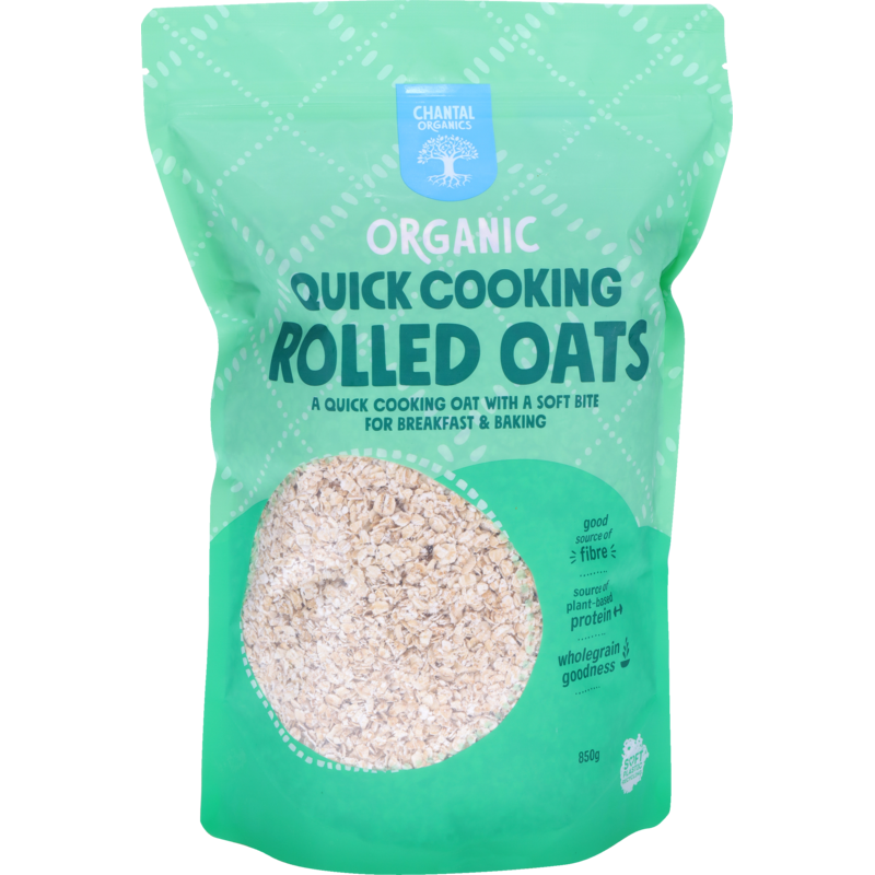 CHANTAL ORGANIC QUICK ROLLED OATS 850G