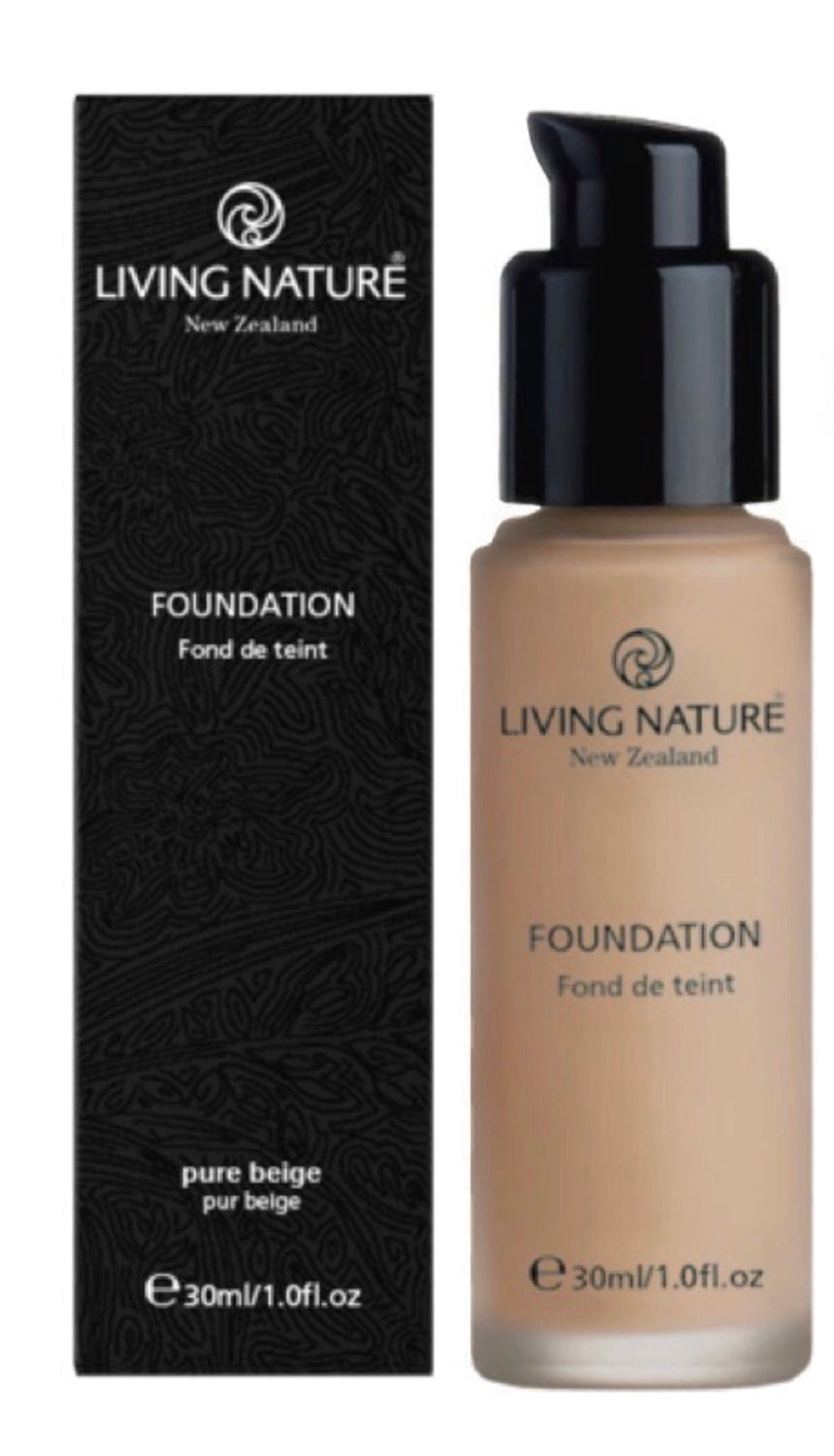 LIVING NATURE FOUNDATION PURE BEIGE 30ML