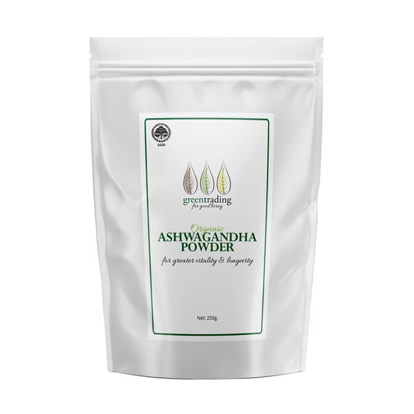 GREEN TRADING ORGANIC ASHWAGANDHA POWDER 250G