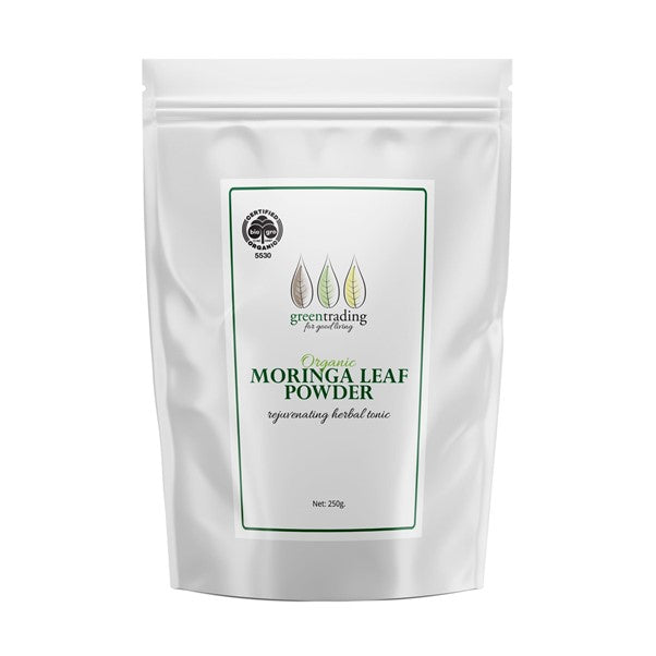 GREEN TRADING ORGANIC MORINGA LEAF POWDER 250G