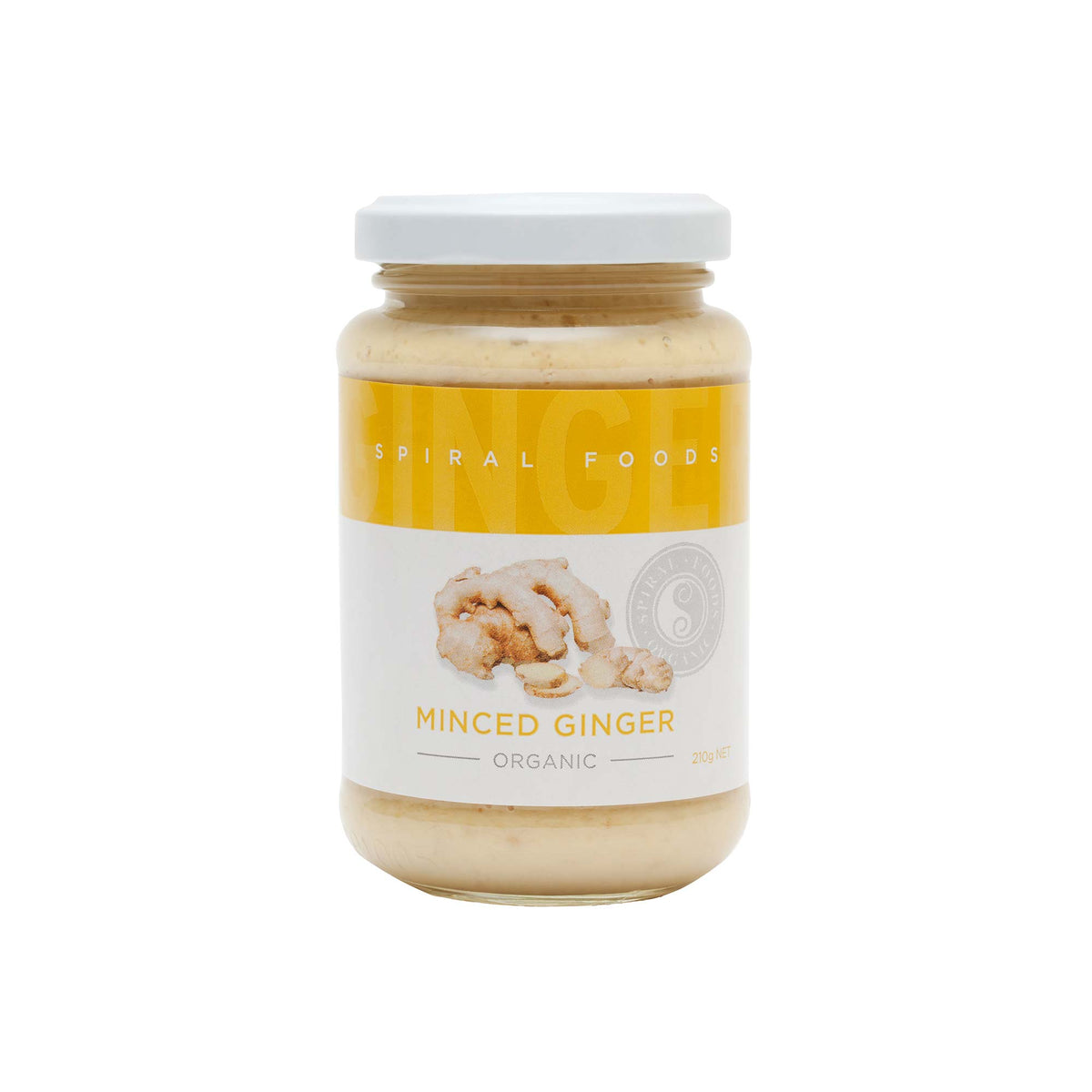 SPIRAL ORGANIC MINCED GINGER 210G