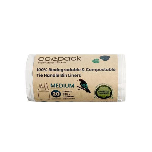 ECO BAGS 27L KITCHEN TIDY LINERS 20 PACK
