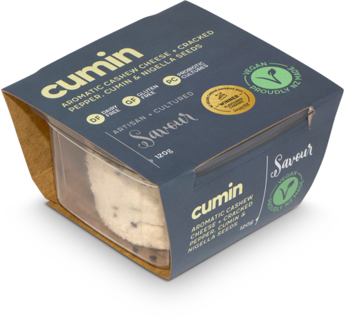 SAVOUR VEGAN CHEESE CUMIN 120G