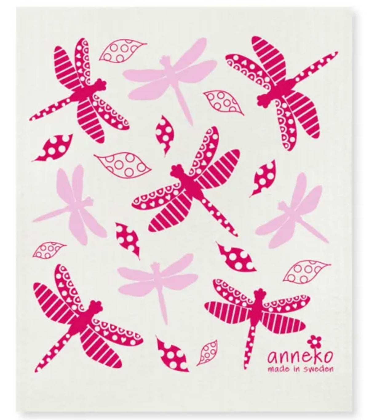 RO ANN DRAGONFLY DISH CLOTH***