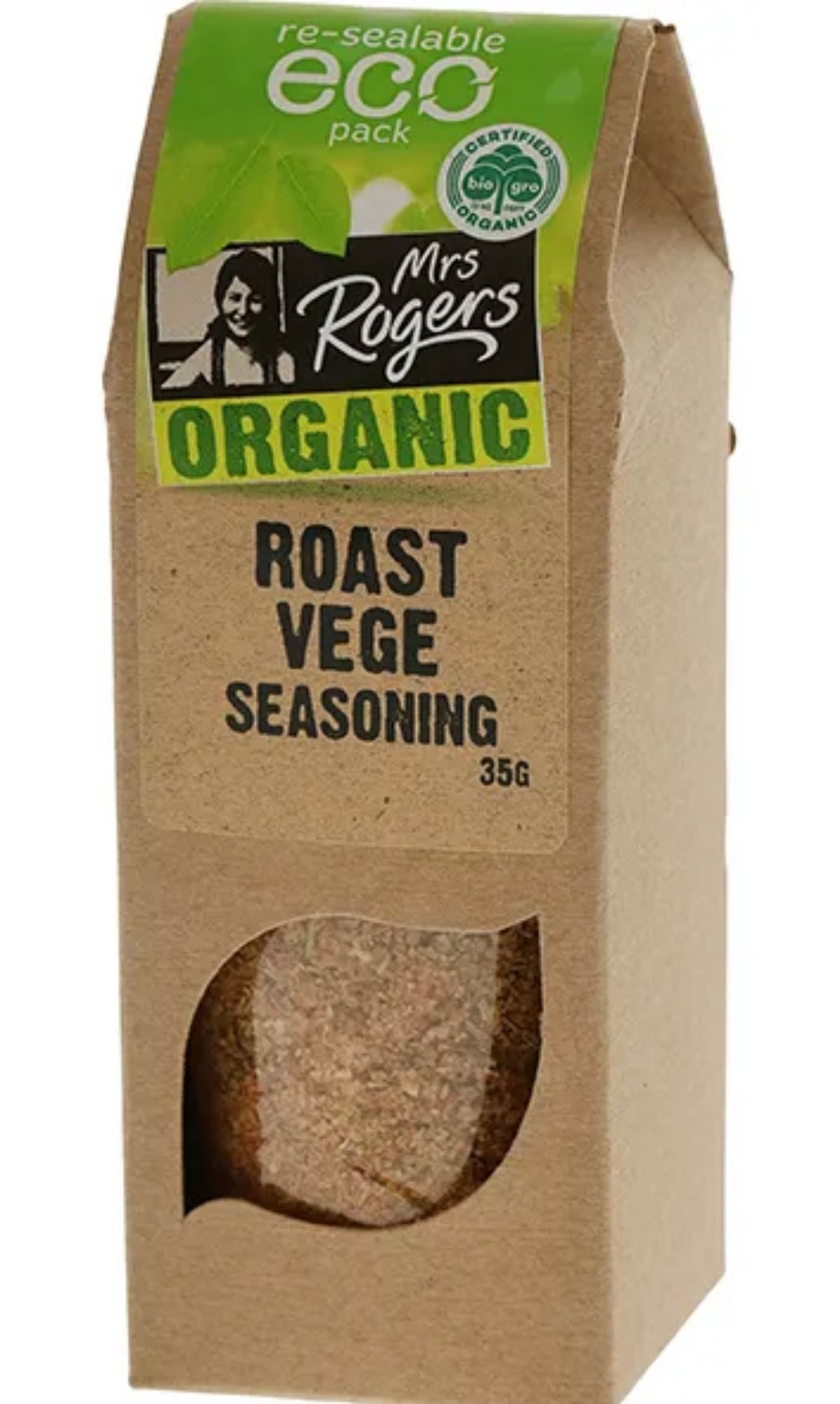 MRS ROGERS ORGANIC ROAST VEGETABLE SEASONING 35G