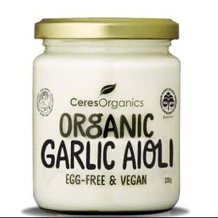 CERES ORGANIC VEGAN GARLIC AIOLI 235G