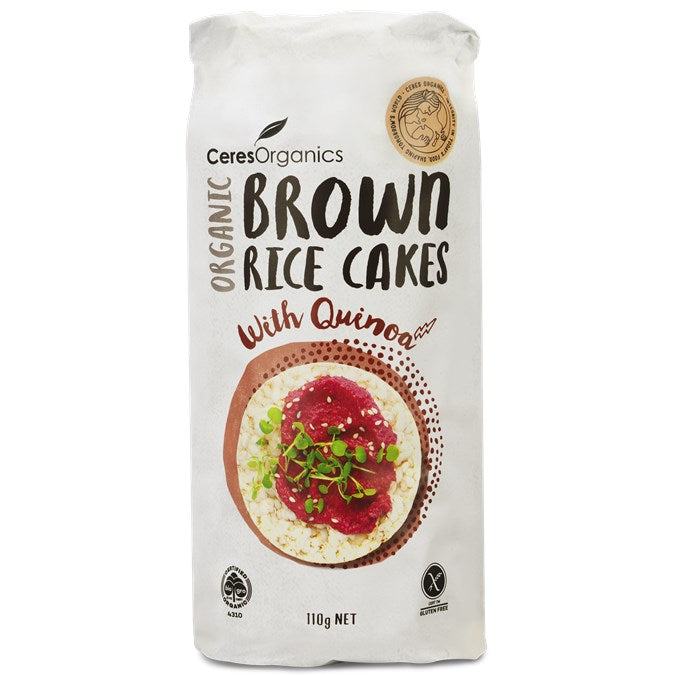 CERES ORGANIC RICE CAKES QUINOA 110G