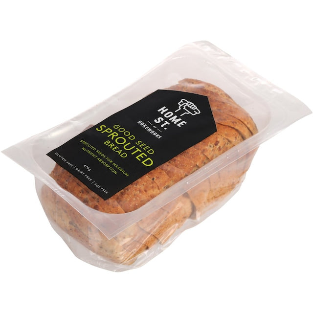 BAKEWORKS HOME STREET SPROUTED SEED BREAD 470G