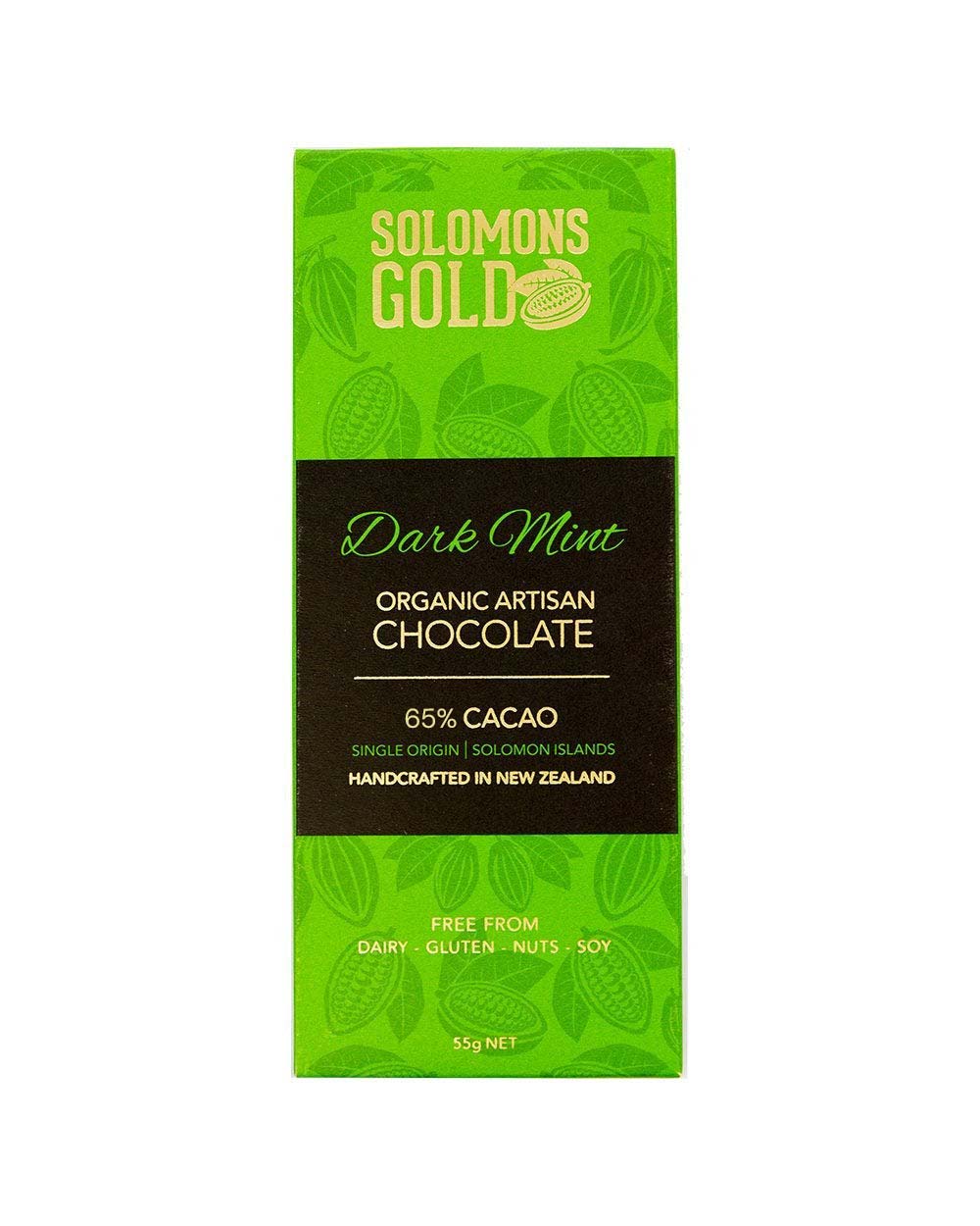 SOLOMANS GOLD DARK MINT 70% CHOC 55G