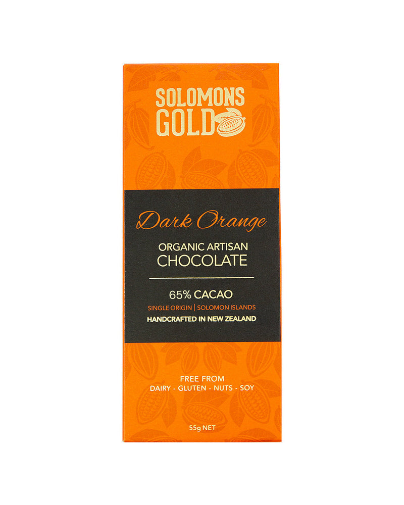 SOLOMANS GOLD DARK ORANGE 70% CHOC 55G