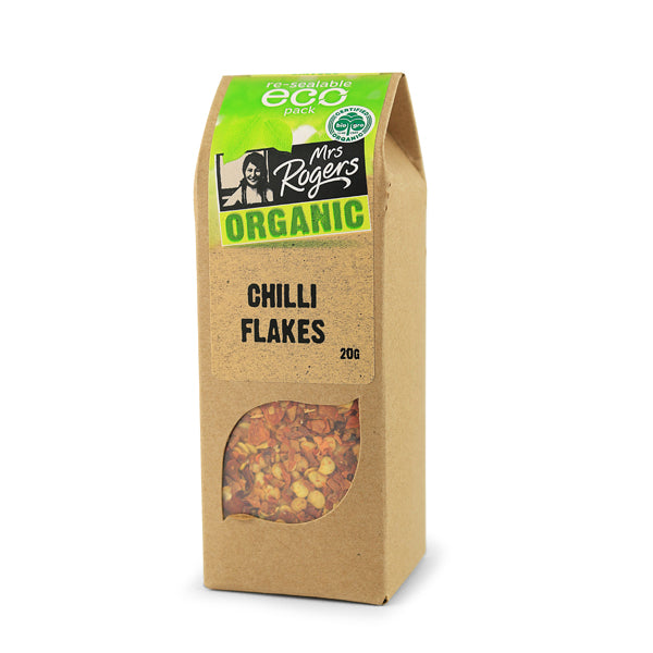 MRS ROGERS ORGANIC CHILLI FLAKES 20G