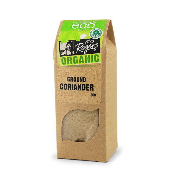 MRS ROGERS ORGANIC GROUND CORIANDER 30G
