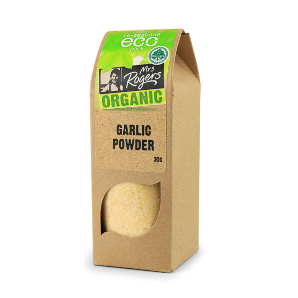 MRS ROGERS ORGANIC GARLIC POWDER 30G