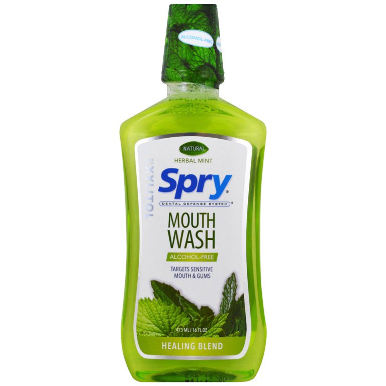 SPRY HERBAL MOUTHWASH ALCOHOL FREE 473M