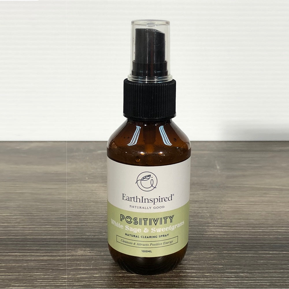 EARTH INSPIRED CLEANSING SPRAY WHITE SAGE & SWEET GRASS 100ML