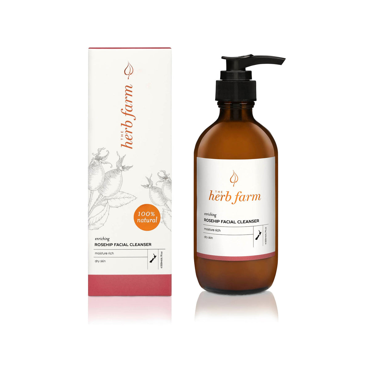 HERB FARM ENRICHING ROSEHIP CLEANSER 200ML