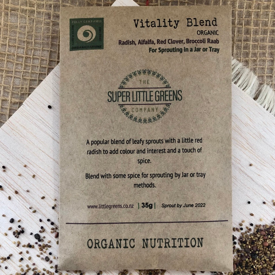 SUPER LITTLE GREENS SPROUTING MIX VITALITY SPROUTING SEEDS 35G